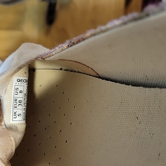 Geox Modesty size 8 slip on espadrille with sparkle toes - Picture 6 of 9